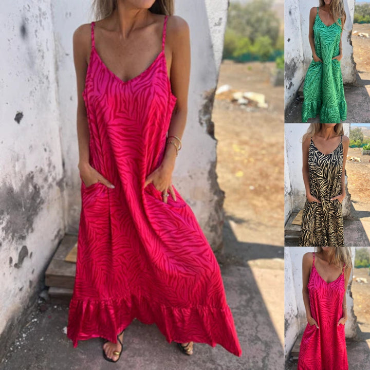 Timera - Striped And Printed Maxi Dress