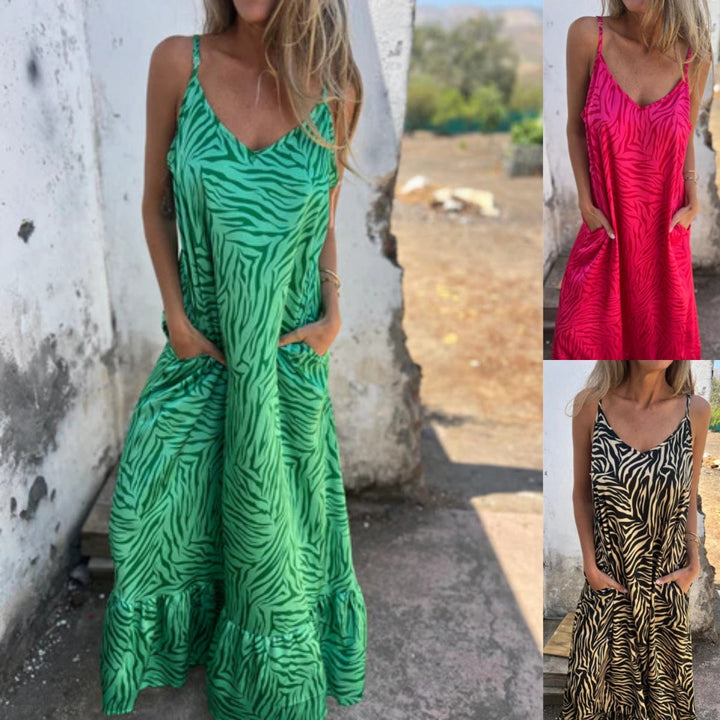 Timera - Striped And Printed Maxi Dress