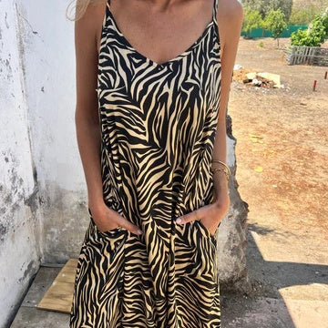 Timera - Striped And Printed Maxi Dress