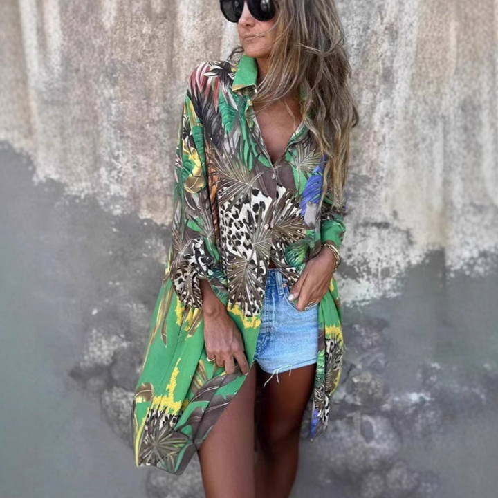 Roelie - Long Sleeved Printed Dress