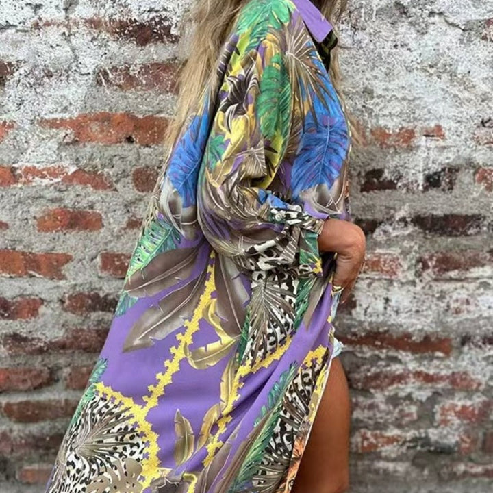 Roelie - Long Sleeved Printed Dress