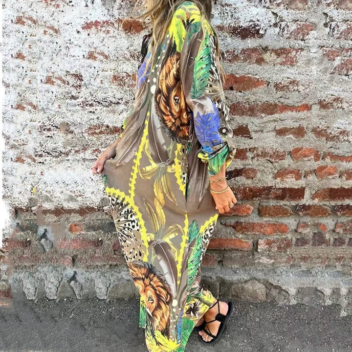 Roelie - Long Sleeved Printed Dress