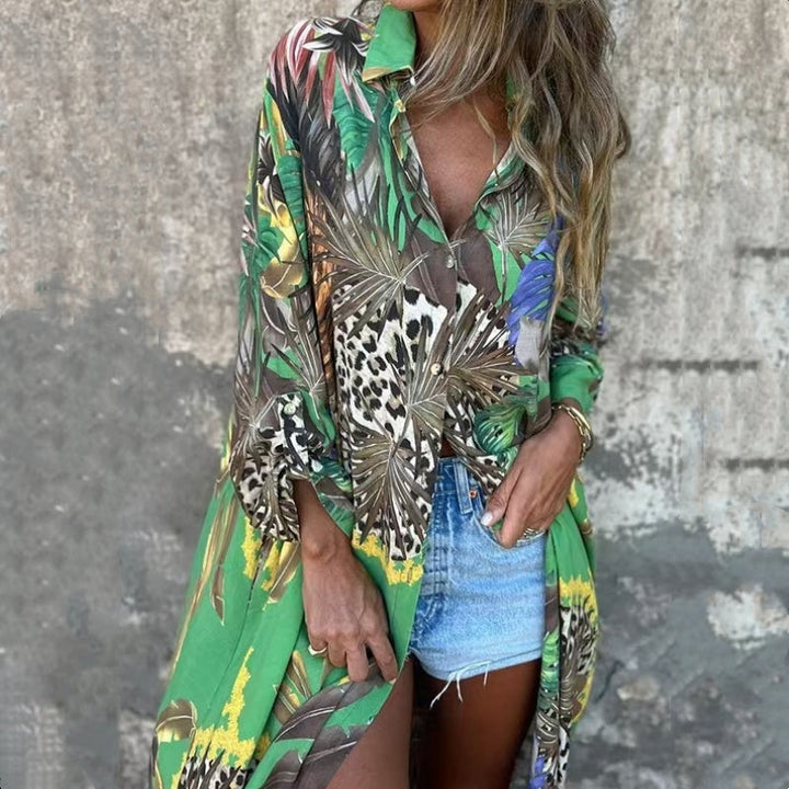 Roelie - Long Sleeved Printed Dress