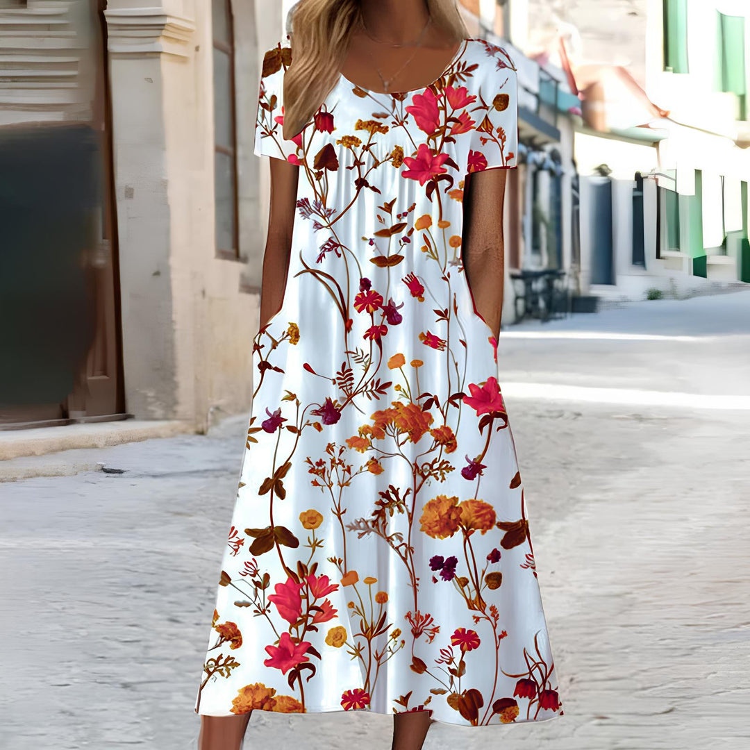 Ndatipo - Airy Dress With Soft Floral Printed