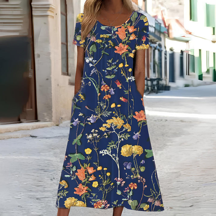 Ndatipo - Airy Dress With Soft Floral Printed