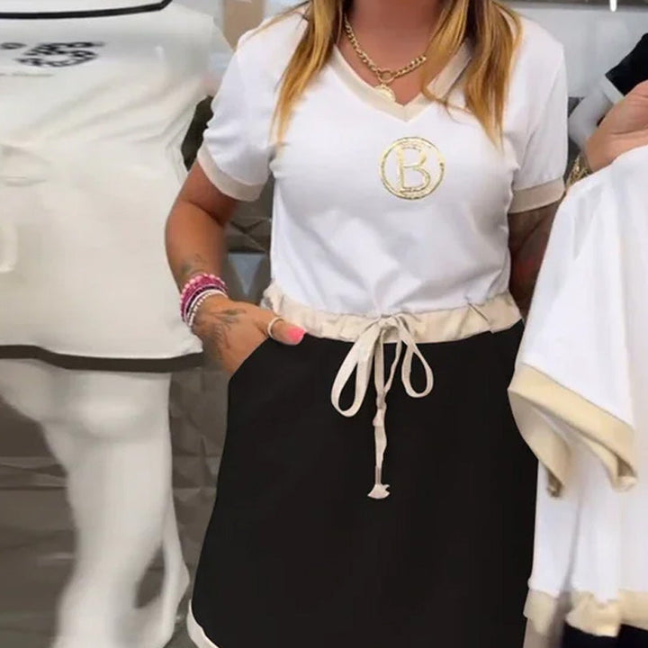 Dalila - Comfortable Short Sleeve Summer Dress