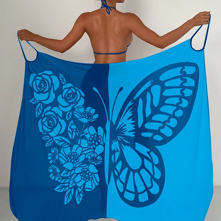 Melora - Butterfly Print Swimsuit Cover-up