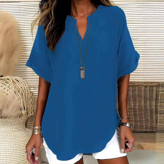 Seleana - Breathable V-Neck Top