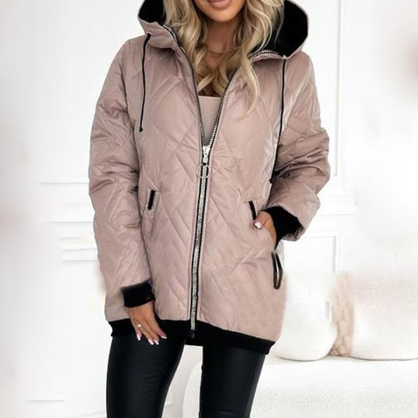 Clarette - Winter Zipper Jacket With Hood
