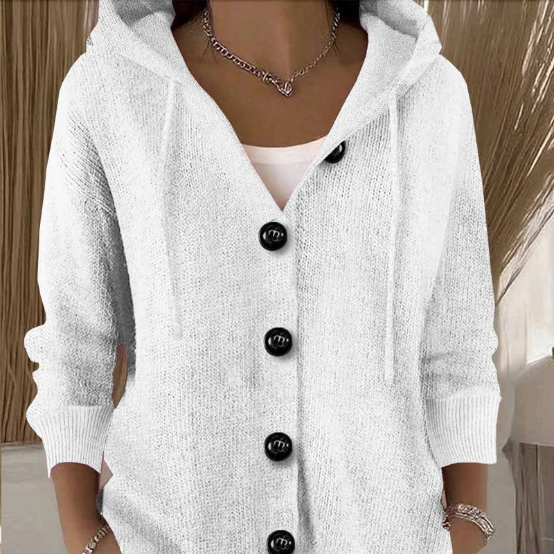 Kumari - Long Sleeved Cardigan Jacket With Button