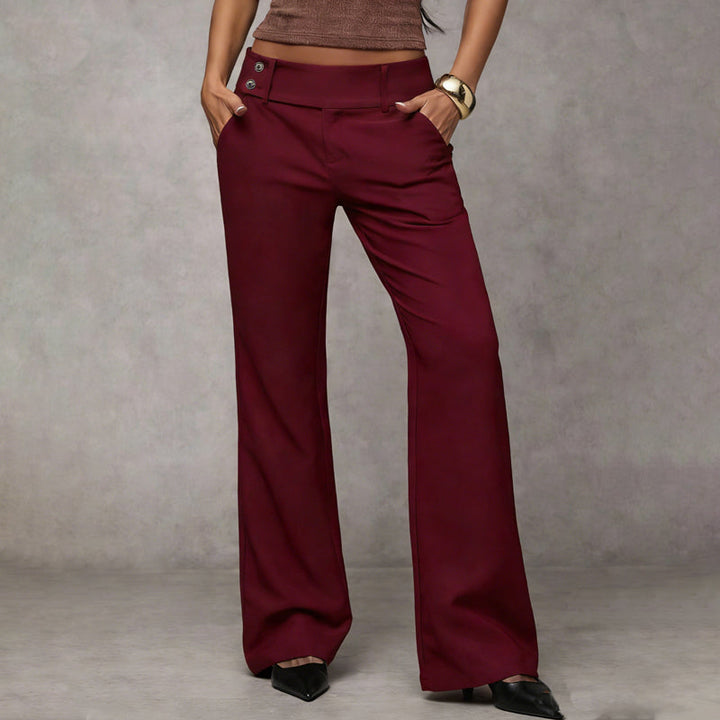 Calia - Flared Wide Leg Suit Trousers