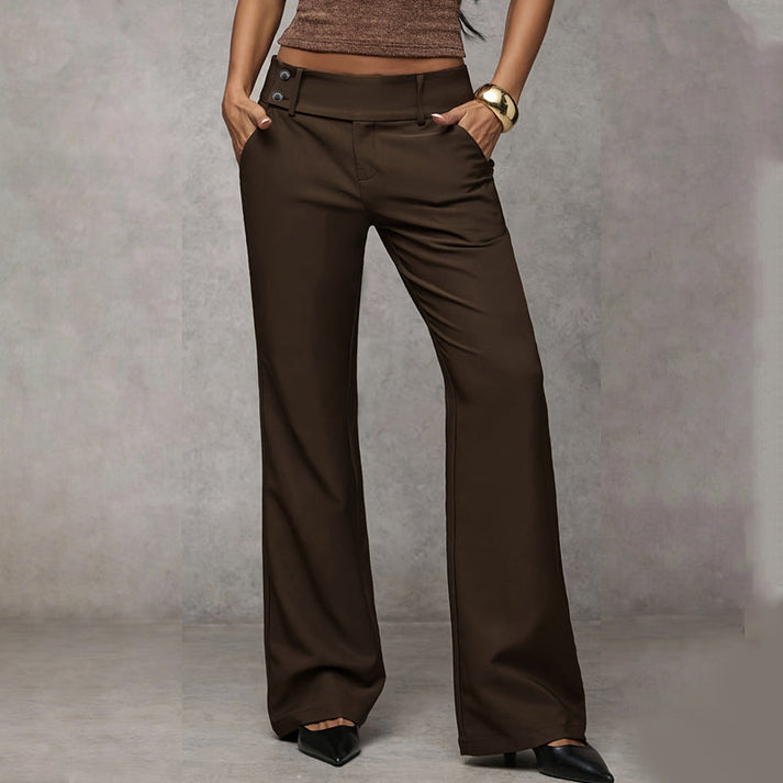 Calia - Flared Wide Leg Suit Trousers