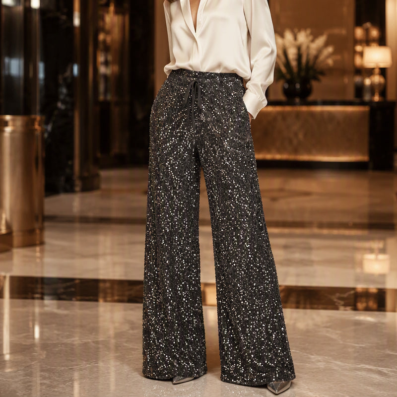 Natacha - Elastic Waist Straight Pant