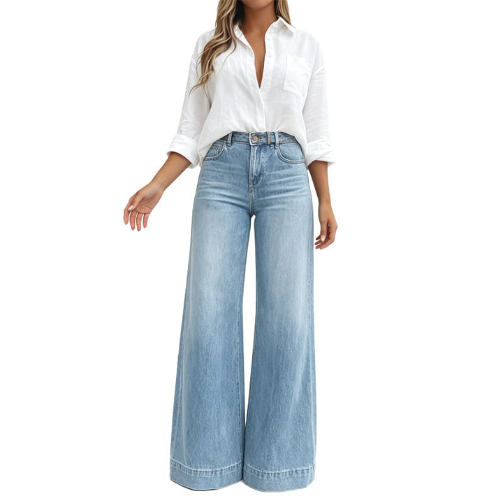 Lavietita - Wide Leg High-Waisted Jeans