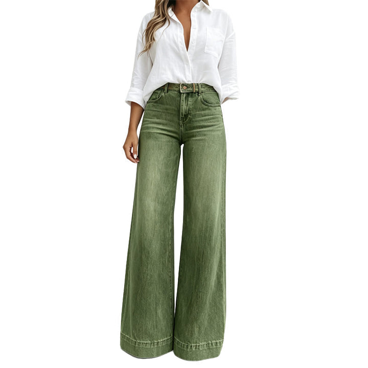 Lavietita - Wide Leg High-Waisted Jeans