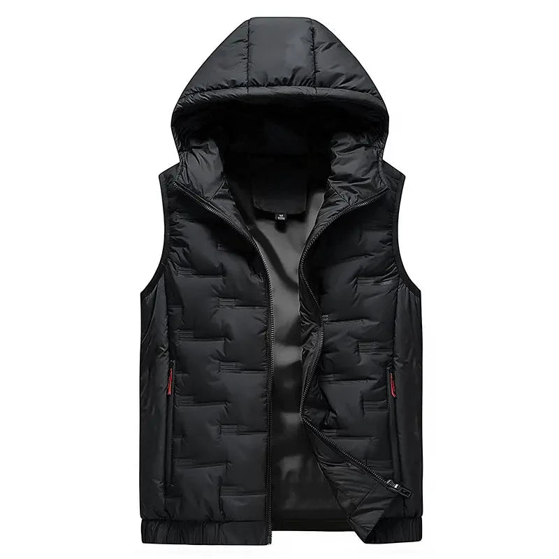 Yvora - Soft Hooded Vest With Zipper
