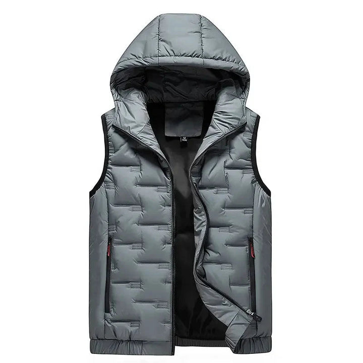 Yvora - Soft Hooded Vest With Zipper