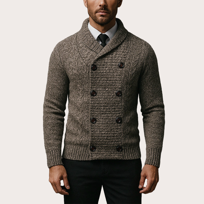 Aurerard - Double Breasted Knit Cardigan