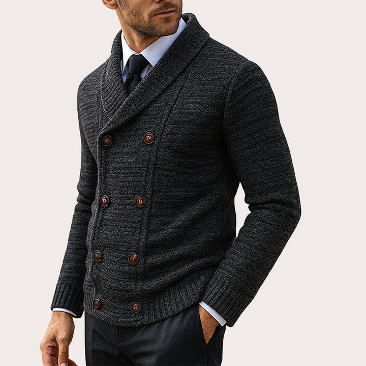 Aurerard - Double Breasted Knit Cardigan