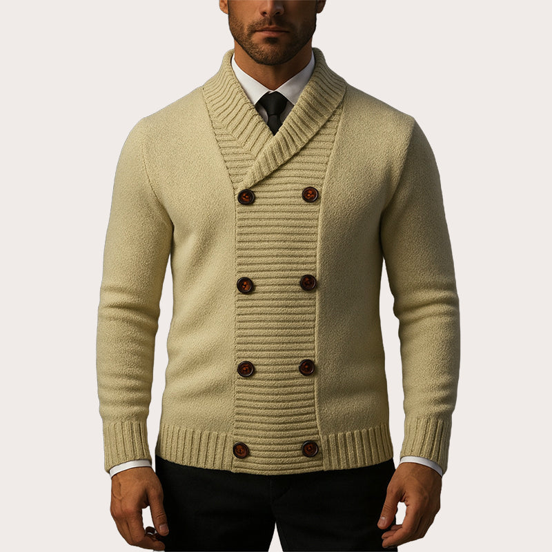 Aurerard - Double Breasted Knit Cardigan