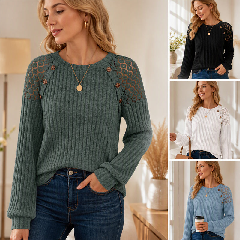 Zanelle - Long Sleeve Knitted Sweater