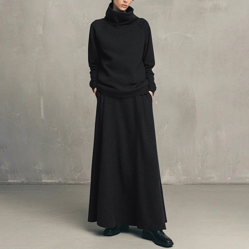Zanena - Polo Shirt And Maxi Skirt Set
