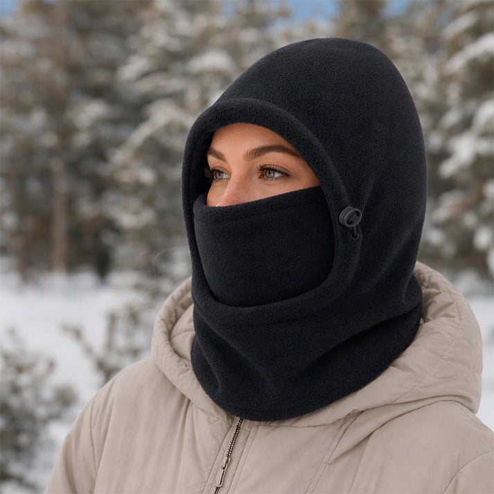 Prismtrace - Fleece Hooded Balaclava With Face Cover