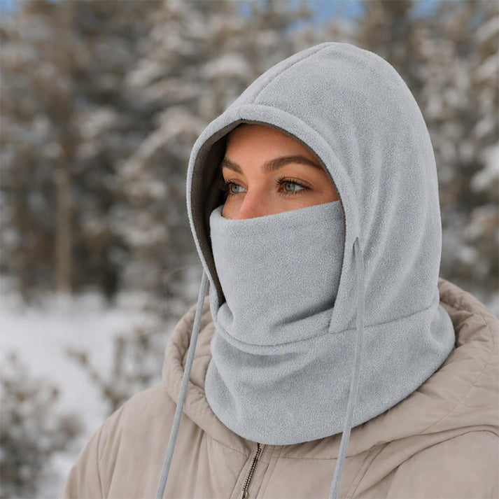 Prismtrace - Fleece Hooded Balaclava With Face Cover