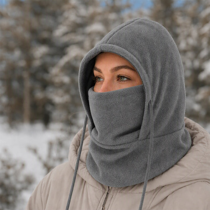 Prismtrace - Fleece Hooded Balaclava With Face Cover