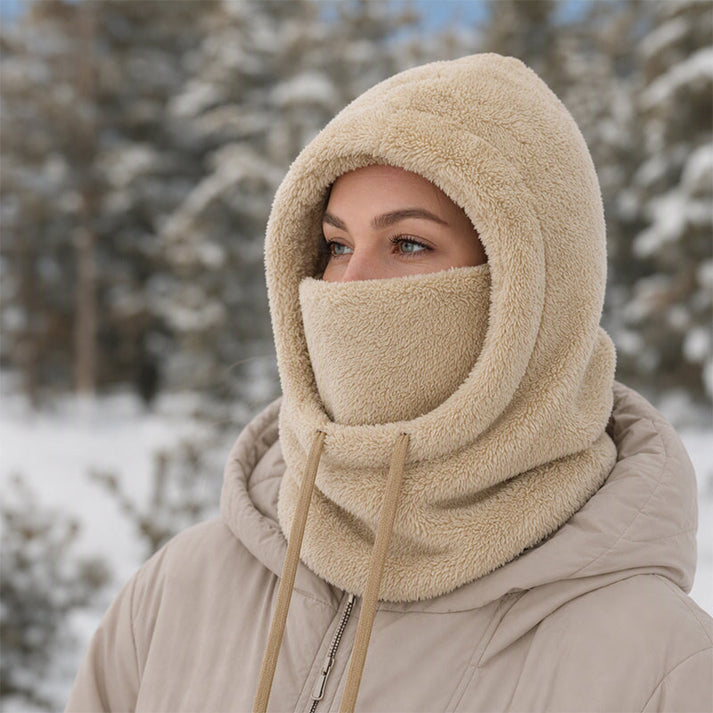 Prismtrace - Fleece Hooded Balaclava With Face Cover