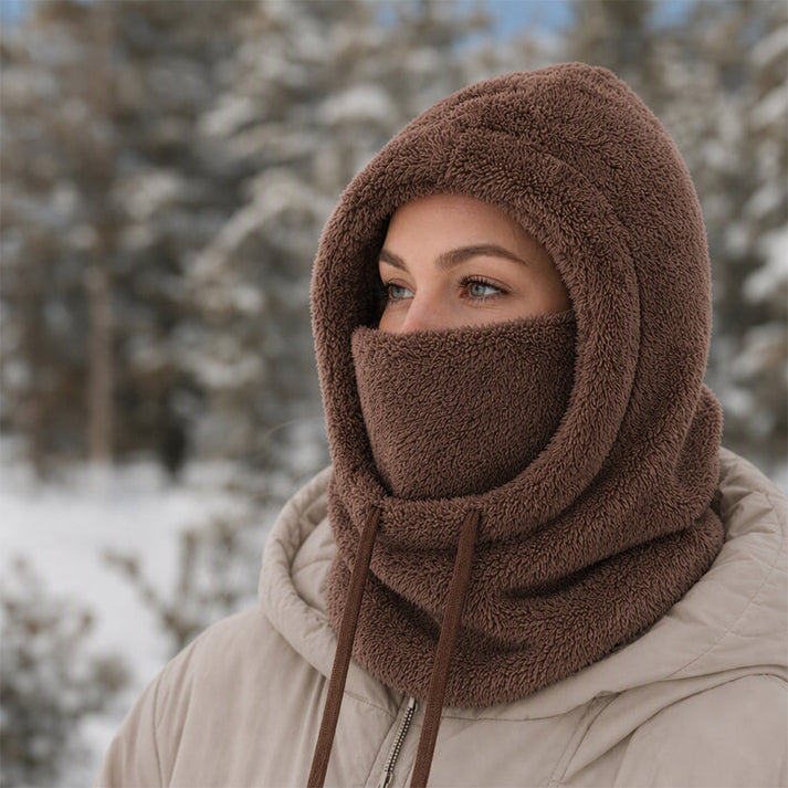 Prismtrace - Fleece Hooded Balaclava With Face Cover