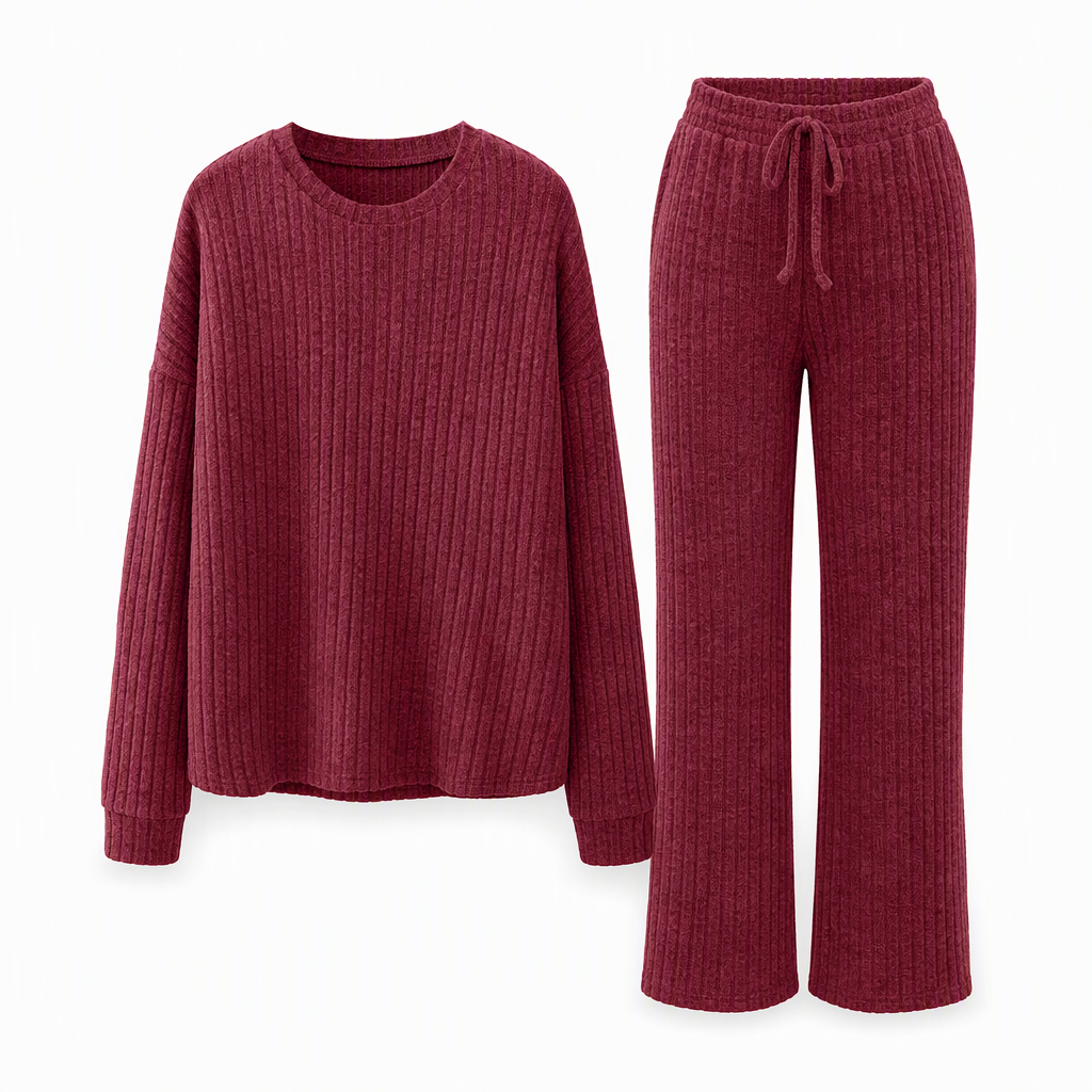 Miraosuya - Sporty Striped Two-Piece Set