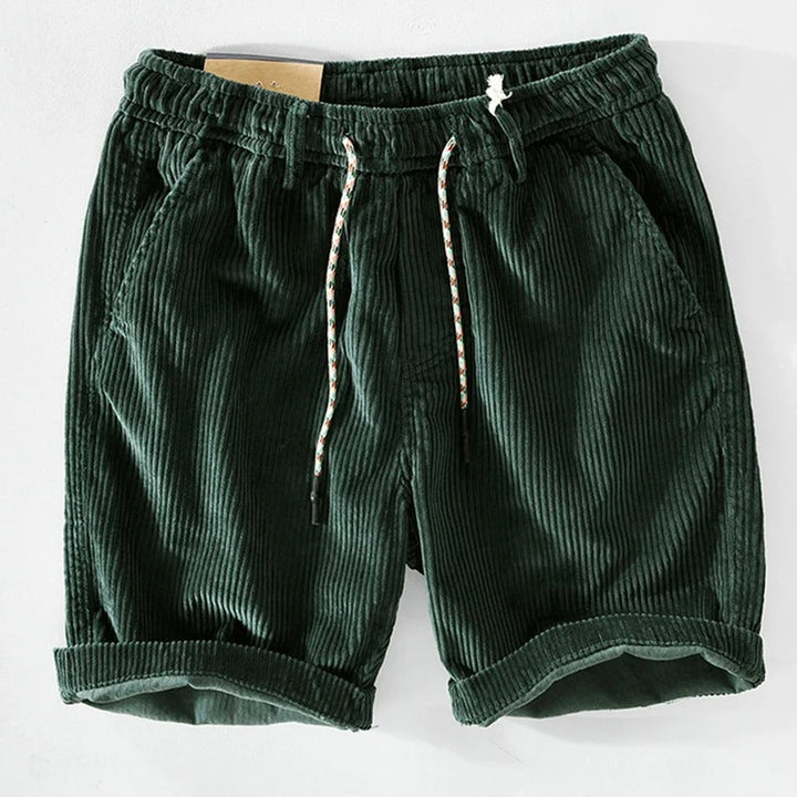 Anneliis - Corduroy Shorts With Elastic Waist