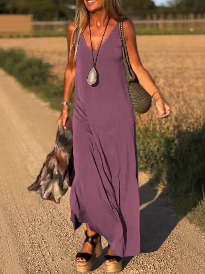 Evelyne - Stylish Sleeveless Long Dress