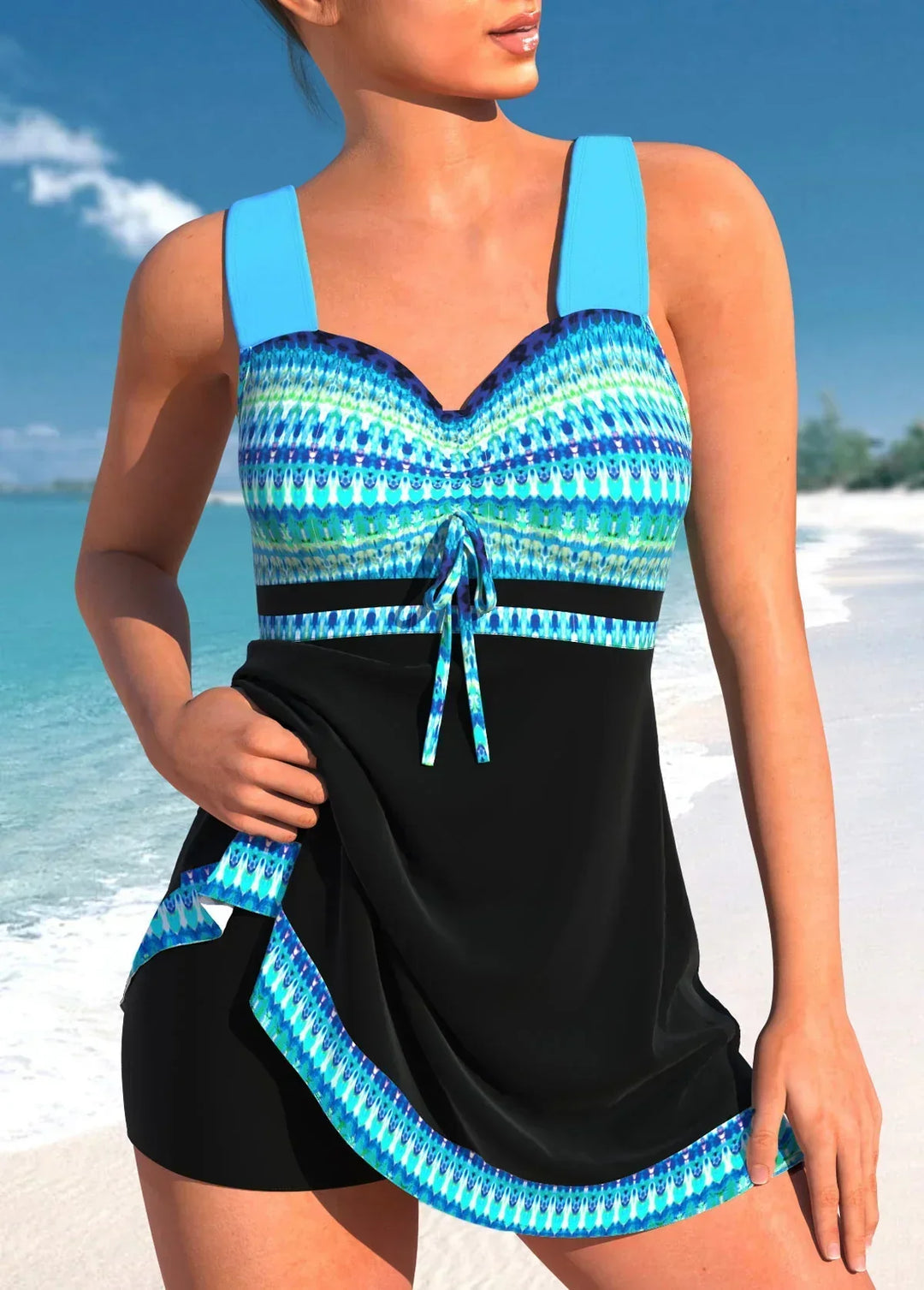 Rocio - Printed Swim Dress